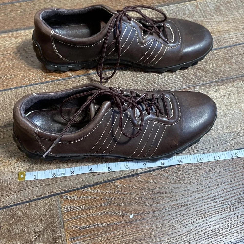 Timberland Brown Leather Oxford Sneakers Size 9.5